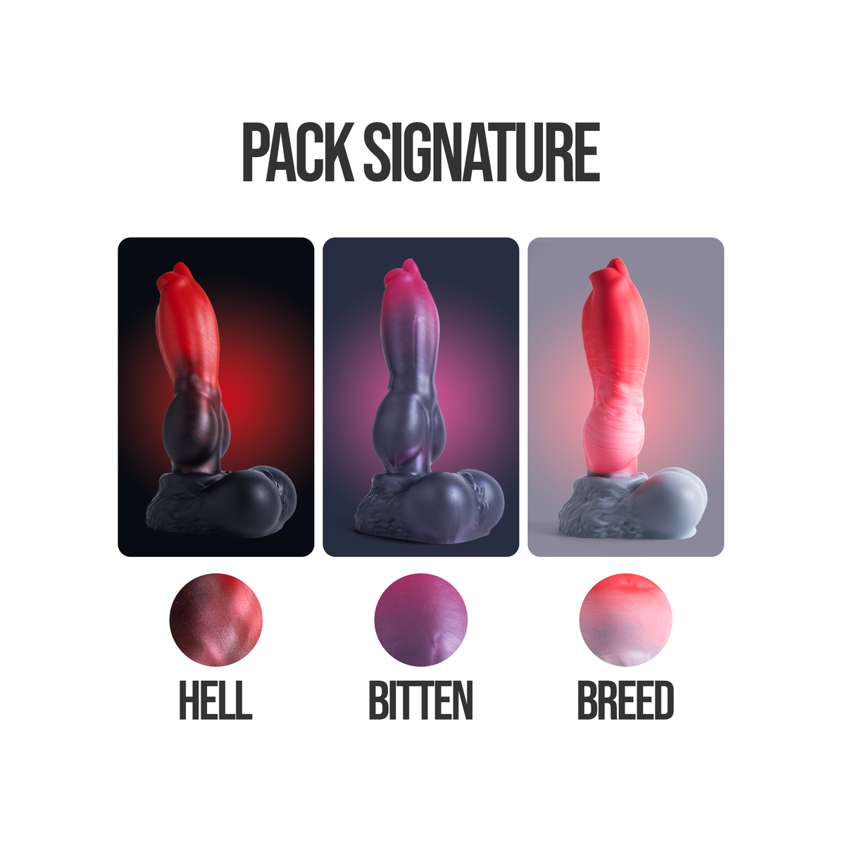 Geknoteter Hundedildo